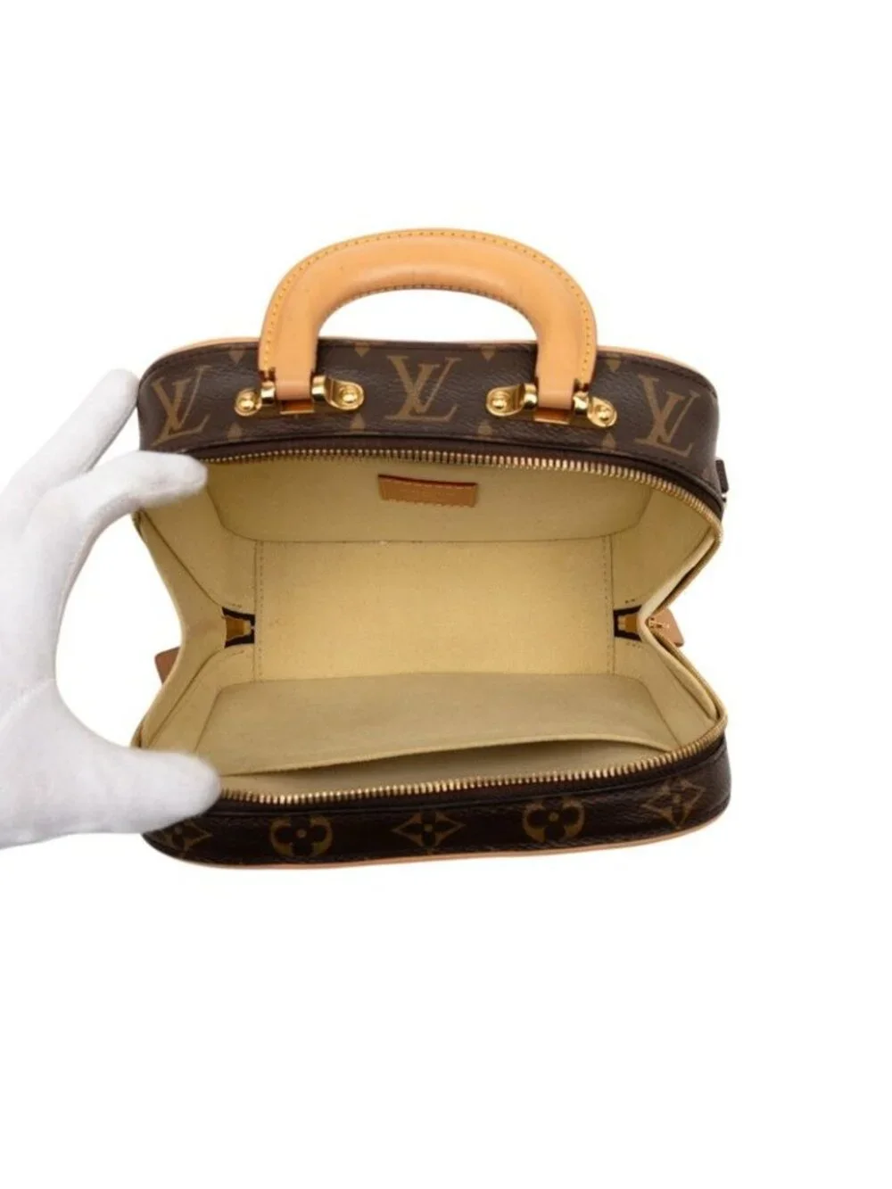Louis Vuitton Monogram Varisette BB 2-Way Shoulder Bag Brown Leather